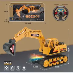JUGUETELANDIA - Retroexcavadora Power RC Pilas Caja