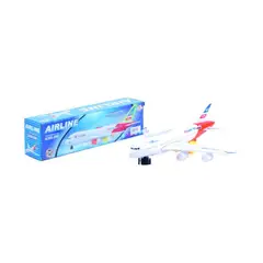 JUGUETELANDIA - AVION A 380 HAPPY TRIP PILAS LUZ Y SONIDO CAJA
