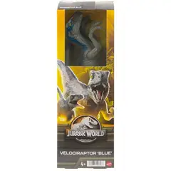 JURASSIC WORLD - Dinosaurio Velociraptor Blue Figura de 30 cm Mattel