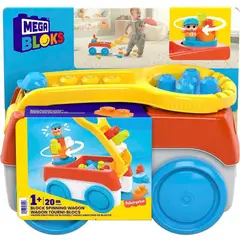 MATTEL - Mega Bloks Juguete de Construcción Vagón Giratorio bloques
