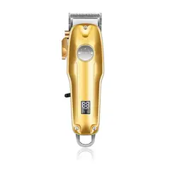 KEMEI - Cortadora de cabello inalámbrica profesional con pantalla LED