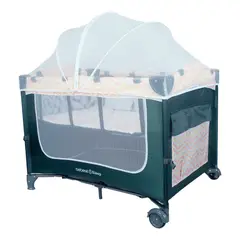 BEBESIT - Cuna Corral Tipo Colecho Sleep Rosa Naranja