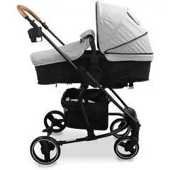 BEBESIT - Coche Moises Para Bebé Prima Gris