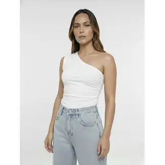 MOLGOA - Body para Mujer Escote Asimétrico - The Arrecife