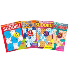 GENERICO - Combo 4 Libros De Super Sudokus X 150 Actividades