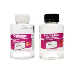 FRANCO ARTE - Resina Gemela 120 Ml Kit Brillo + Endurecedor.