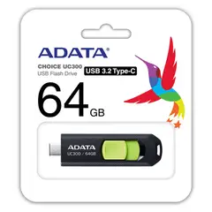 ADATA - Memoria USB Tipo C UC300 64GB Retractil Negro