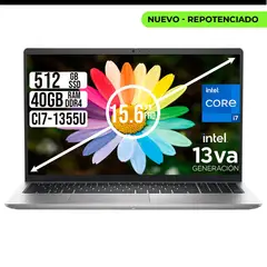 DELL - PORTATIL 15 INTEL CORE I7-1355U SSD 512GB RAM 40GB LED 15,6" FHD
