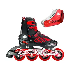 COUGAR - Patines En Linea Semiprofesionales MZS833LG2 M Rojo