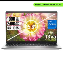 DELL - PORTATIL 15 INTEL CORE I7-1355U SSD 1TB RAM 24GB LED 15,6 FHD