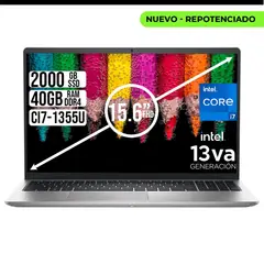 DELL - PORTATIL 15 INTEL CORE I7-1355U SSD 2TB RAM 40GB LED 15,6" FHD