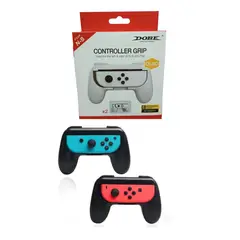 GENERICO - Control Hand Grip Negro Para Joycon Para Switch * 2 Unidades