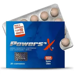 GENERICO - Power sex potenciador x 20 tabletas - 5 sachet