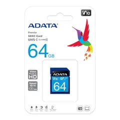 ADATA - Memoria SD 64GB SDXCSDHC UHS-I Clase10