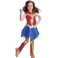 WONDER WOMAN - Disfraz Mujer Maravilla Deluxe Niña