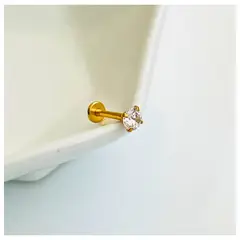 ACCESORIOS DE EVA - Piercing Acero Inoxidable Tragus Brillante 4 mm_.