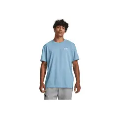 UNDER ARMOUR - Camiseta Hombre M LOGO EMB HVWGHT SS Azul UNDER ARMOUR.