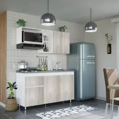 BERTOLINI - Cocina integral rosy150m sin mesón 5 puerta 1 cajón-ceniza