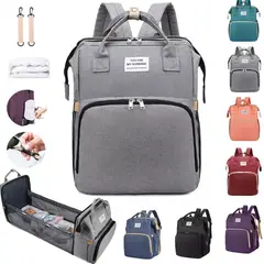 ONE PIXEL - Morral Pañalera Con Cambiador Gris