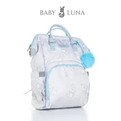 GENERICO - Pañalera Clásica - Pingüino Gris-Celeste