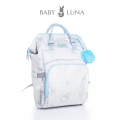 GENERICO - Pañalera Clásica - Elefante Gris-Celeste