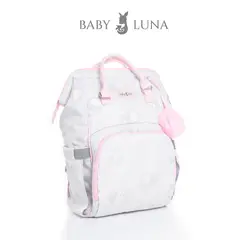 GENERICO - Baby Pañalera Clásica - Elefante Gris-Rosado