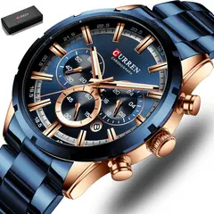CURREN - Reloj Original Cronógrafo Relojes Elegantes Para Hombre