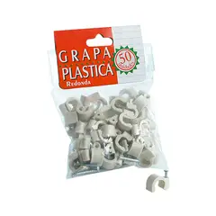 GENERICO - GRAPA PLASTICA REDONDA GRANDE 9 C.A MEJIA