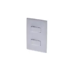 GENERICO - INTERRUPTOR DOBLE 10A/127V FUGA BLANCO REF.144184B CILES