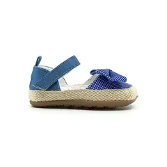 PAPOS - Sandalias Bebés Simona Azul Puntos - Sandalias Niñas - Azul