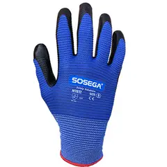 SOSEGA - GUANTE NYLON EN NITRILO WAVE TALLA S REF.N1511