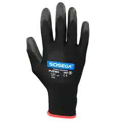 SOSEGA - GUANTE POLIURETANO NEGRO TALLA M REF.PU3104