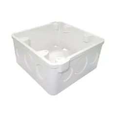 INDUMA - CAJA PLASTICA 4x4 BLANCA