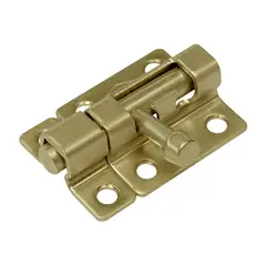 INDUMA - PASADOR CUADRADO LATONADO CON TORNILLO 2-1/2'' C-18