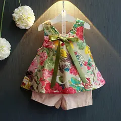 LUSOLSI - Conjuntos de vestir Prendas Ropa Blusa y pantalon corto para niñas
