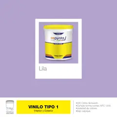 REPYNTA - VINILO TIPO 1 BASE AGUA LILA CUARTO GALON