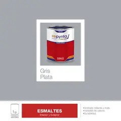 REPYNTA - ESMALTE GRIS PLATA GALON