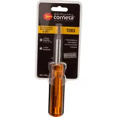 INCOLMA - DESTORNILLADOR MULTIUSOS 6 USOS TORX CORNETA