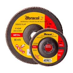 ABRACOL - DISCO FLAP 4-1/2x7/8 GRANO G80 2707