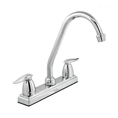 GERFOR - MEZCLADOR LAVAPLATO 8 CROMO CUELLO CISNE SLIM Ref.101410