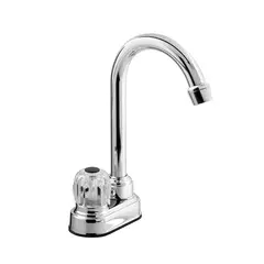 GERFOR - LLAVE LAVAPLATO CROMO CUELLO GANSO POMO Ref.101342