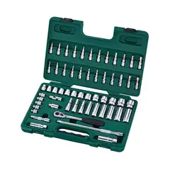 SATA - JUEGO COPAS 3/8 6PT 60PZ MM REF.09004SJ