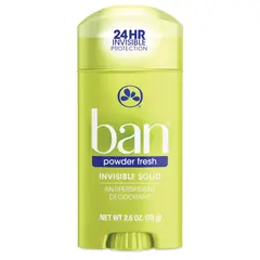 BAN - Desodorante Invisible en barra Powder Fresh 73 gr