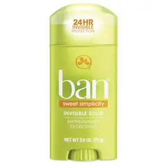BAN - Desodorante Invisible en barra Sweet Simplicity 73 gr