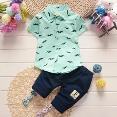 LUSOLSI - Prendas niños ropa conjuntos de vestir elegantes camisa y pantalon