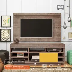 BERTOLINI - Combo Panel + Mueble de TV 42 Incluye Soporte De TV
