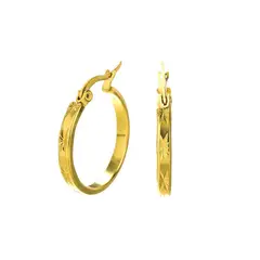 ACCESORIOS DE EVA - Candongas en Acero Inoxidable para Mujer Estrella