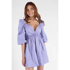 DREAMER - Vestido Manga Globo Para Mujer