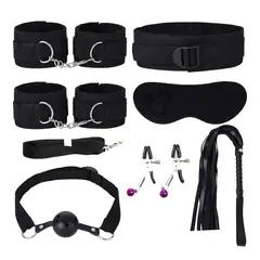 GENERICO - Juguete Sexual Sadomasoquismo Bondage Fetiche Set 7 Piezas