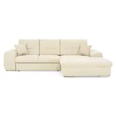 GENERICO - Muebles de sala en L en living sala de estar Moderno en Color Blanco